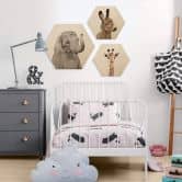 Hexagon - Holz Sisi & Seb - Baby Giraffe 