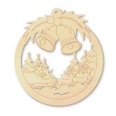 Décoration en bois à suspendre - Cloches 