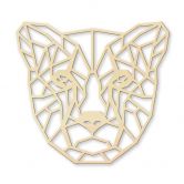 Holzkunst Pappel - Origami Gepard 