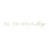 Vægdekoration Popler træ All you need is Sleep 