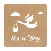 MDF-dekoration Baby - It's a Boy 