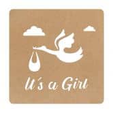 MDF-Deko Baby - It's a Girl 