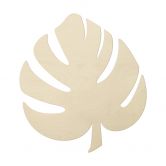 Décoration murale en bois peuplier - Feuille Monstera 03 
