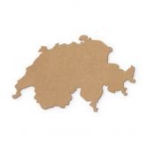MDF-Holzdeko Karte Schweiz - Natur 