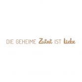 Spruch Deko - Die geheime Zutat ist Liebe - MDF Natur 