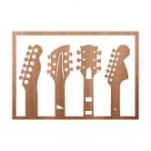 Holzdeko Musikinstrument - Gitarre-Kopfplatte - Mahagoni 