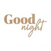 Décoration en bois MDF Good Night  