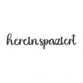 MDF - Holzdeko - 3D-Schriftzug Hereinspaziert 
