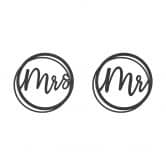 MDF Decoratie Mr and Mrs 