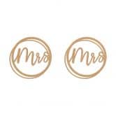 MDF Decoratie Mrs and Mrs 
