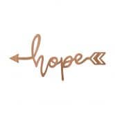 Holzbuchstaben  - MAHAGONI  Hope arrow 