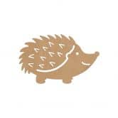 MDF-Deko Igel - Natur 
