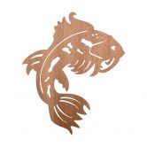 Holzdeko Mahagoni - Japanischer Koi  