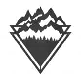 Décoration en bois MDF Montagnes avec forêt 