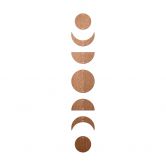Wanddekoration aus Holz Mondphasen - Mahagoniholz (7-teilig) 