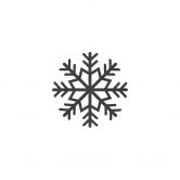 Holzdeko Schneeflocke - MDF 