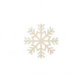 Weihnachtsdeko Schneeflocke - Pappelholz 