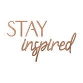 Décoration en bois placage acajou Stay Inspired 