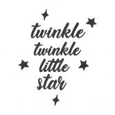 Décoration en bois MDF Twinkle Twinkle Little Star 