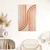 Holzbild Fließende Geometrie im Retro-Look - Costa 