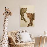 Holzbild Goed Blauw - Die Leoparden 