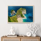 Holzbild Felsenküste von Nusa Penida - Hugonnard 