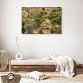 Tableau sur bois Paysage de savane en Afrique - Hugonnard 