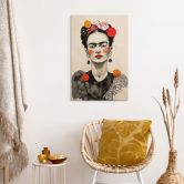 Tableau sur bois Frida Kahlo Portrait Pop-Art - Jaszke 