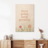 Tableau sur bois Keep going keep growing 