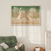 Holzbild Abenteuerreise zu den Dinosauriern - Ombre - Kikki Belle 