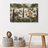 Tableau sur bois Kikki Belle - Le royaume des animaux 