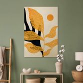 Holzbild Abstrakte Pflanze im van Gogh-Stil - Kubistika 