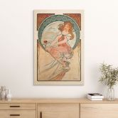 Tableau sur bois Mucha - Quatre arts : La peinture 