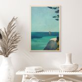 Holzbild Sommerglück am türkisblauen Meer - Rivers 