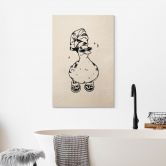 Holzbild Coole Spa-Ente mit Sonnenbrille - Royle 