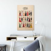 Holzbild Berühmte Frauen in der Kunst - Tohmé 