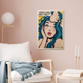 Tableau sur bois Tohmé - I kissed a girl 