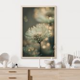 Tableau sur bois Délicat scintillement des fleurs - Treechild 