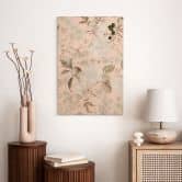 Holzbild Boho-Illustration mit Blumen und Früchten - UN Designs 