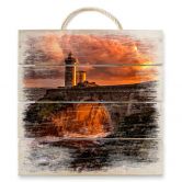 Holzbild Denis - Sun is down - 40x41,5 cm 