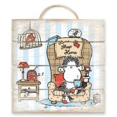 Holzbild sheepworld Home Sheep Home Tea Time - 40x41,5 cm 