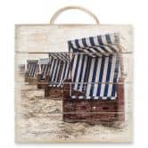 Houten Wanddecoratie Strandstoelen 