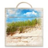 Holzbild Ostsee Dünenlandschaft - 40x41,5 cm 