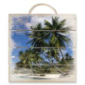 Holzbild Carribean Flair - 40x41,5 cm 
