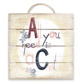 Holzbild Loske - All you need is a Cat - 40x41,5 cm 