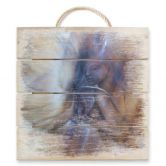 Holzbild Schmucker - Die Berührung - 40x41,5 cm 
