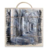 Holzbild Schmucker - Licht und Schatten - 40x41,5 cm 
