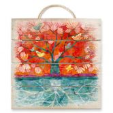 Holzbild Blanz - Baum des Lebens - 40x41,5 cm 