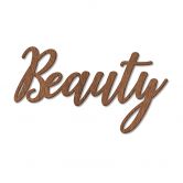 Holzbuchstaben - Beauty - Mahagoni 