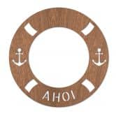 Holzdeko Mahagoni - Ahoi - Rettungsring 